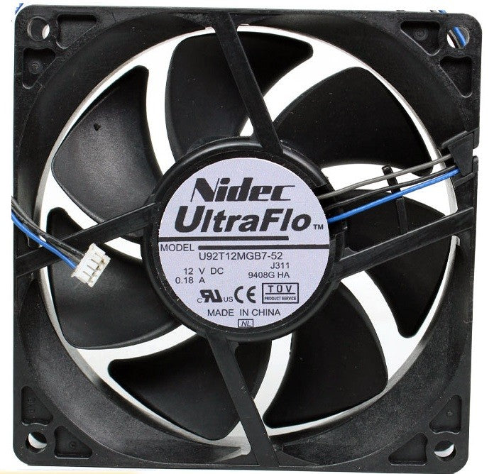Nidec U92T12MGB7-52 12V 0.18A 3wires cooling fan Nidec U92T12MGB7-52 12V 0.18A 3wires cooling fan